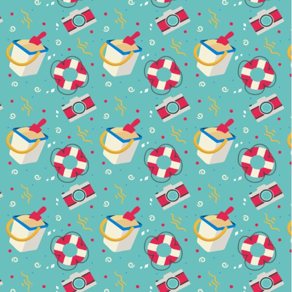 Summer Background Pattern - Life Savers - VSP14 Thumbnail