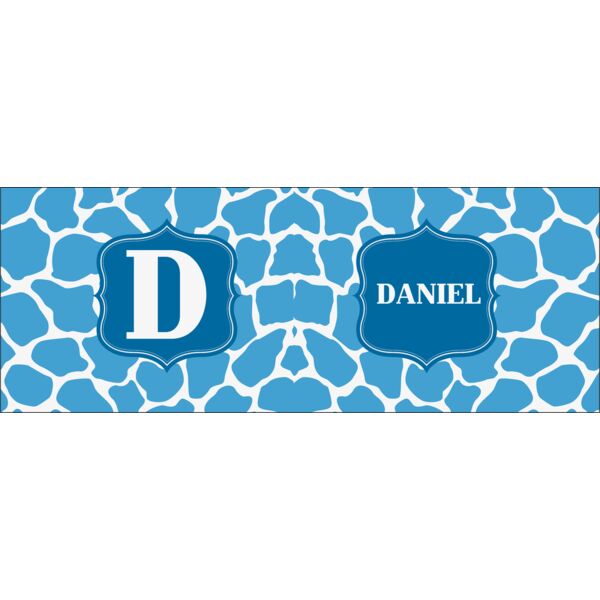 Blue Pattern with Name & Initials Thumbnail