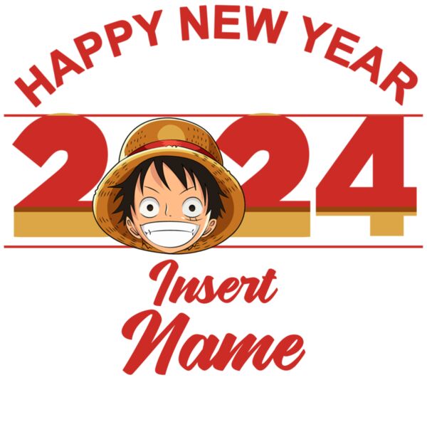 One Piece Design - New Year 2024, Changeable Name and Color - CCS-07 Thumbnail