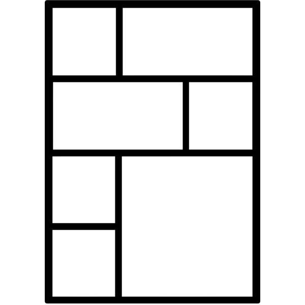 7 Photo Collage, A4 Size Frame - CL9 Thumbnail